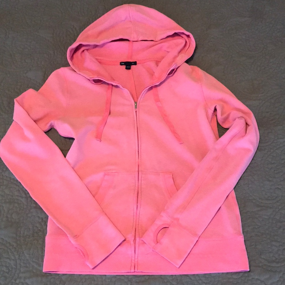 Neon Pink Gap Hoodie